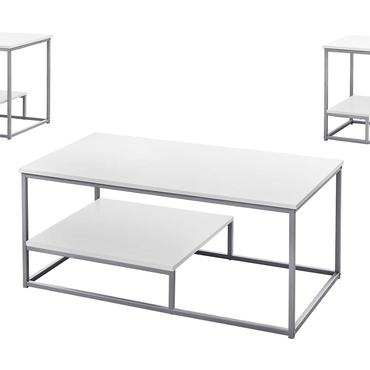 Table Set, Coffee, End, Side, Accent, Living Room, Contemporary & Modern (Set of 3)