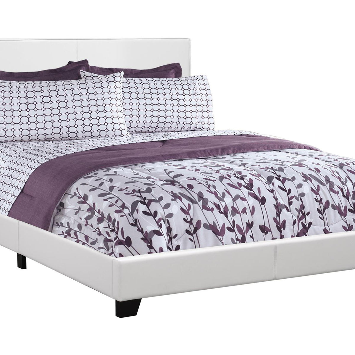Bed, Upholstered, Transitional