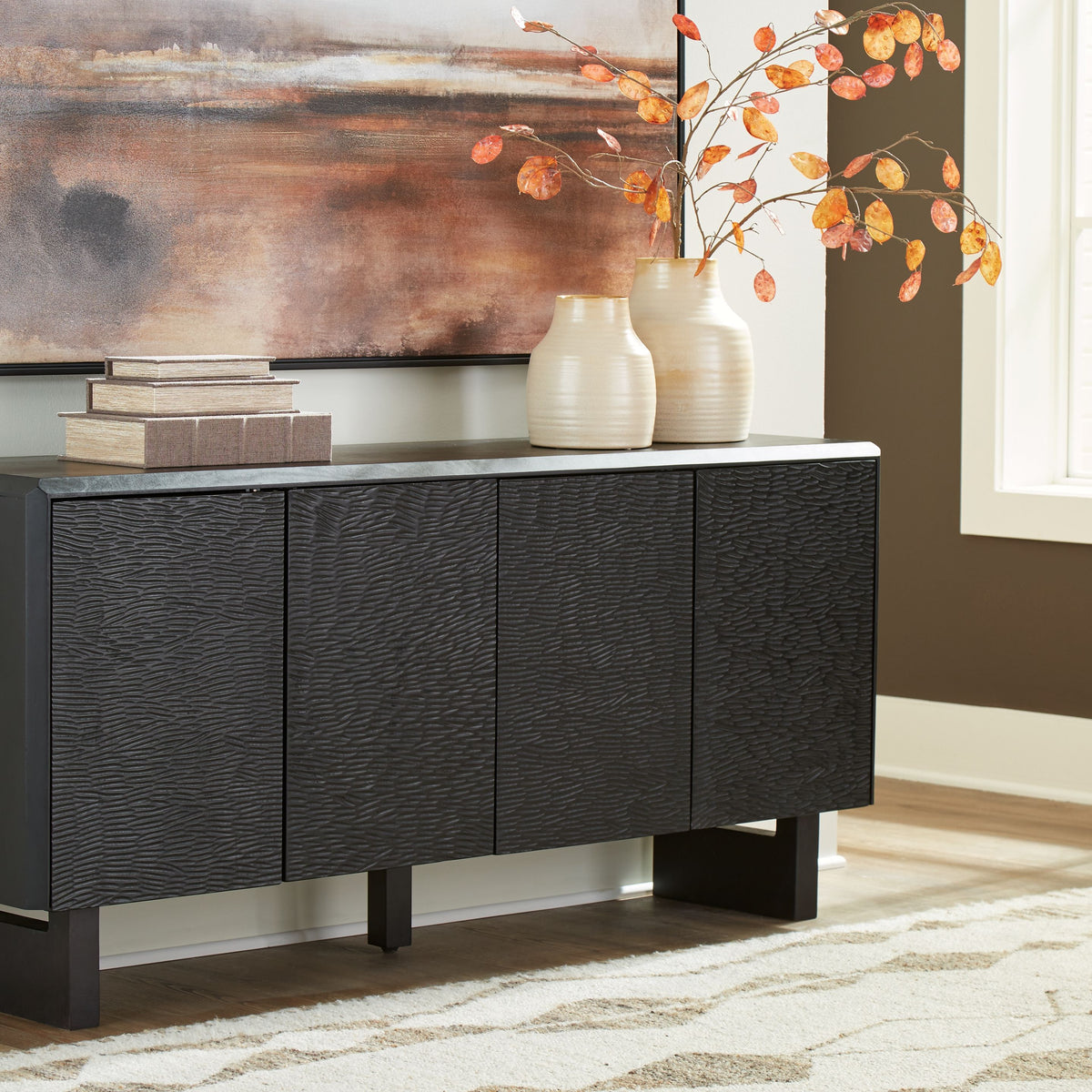 Farrelmore - Accent Cabinet - Black