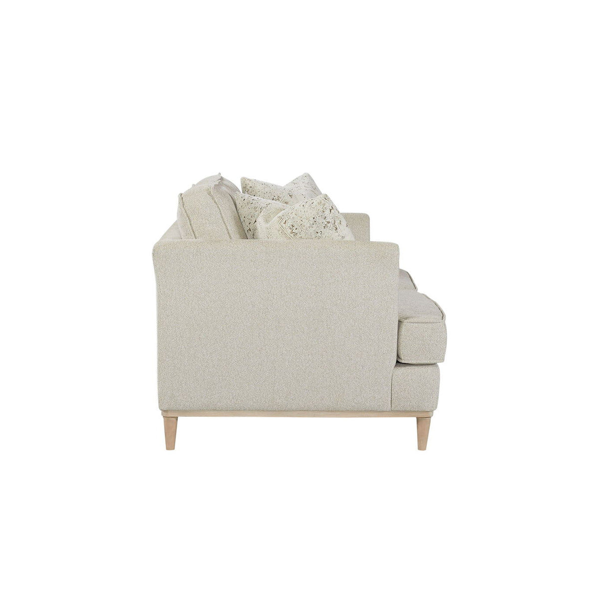 Loveseat With 2 Reversable Cushions And 2 Pillows - Off White