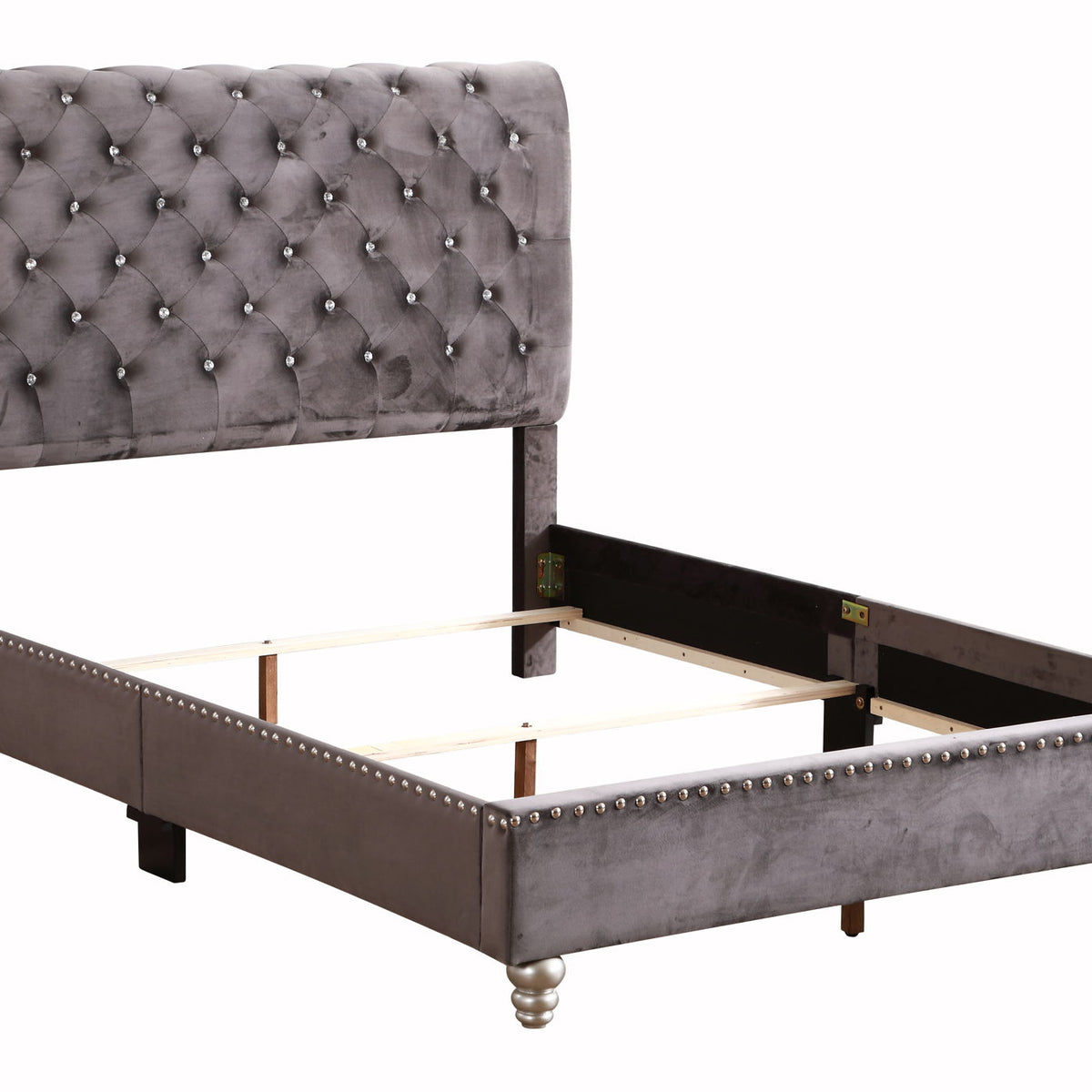 Elegant Transitional Upholstered Bed