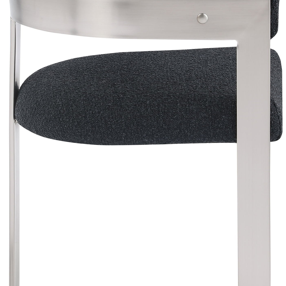 Romeo - Boucle Dining Chair With Silver Base (Set of 2)