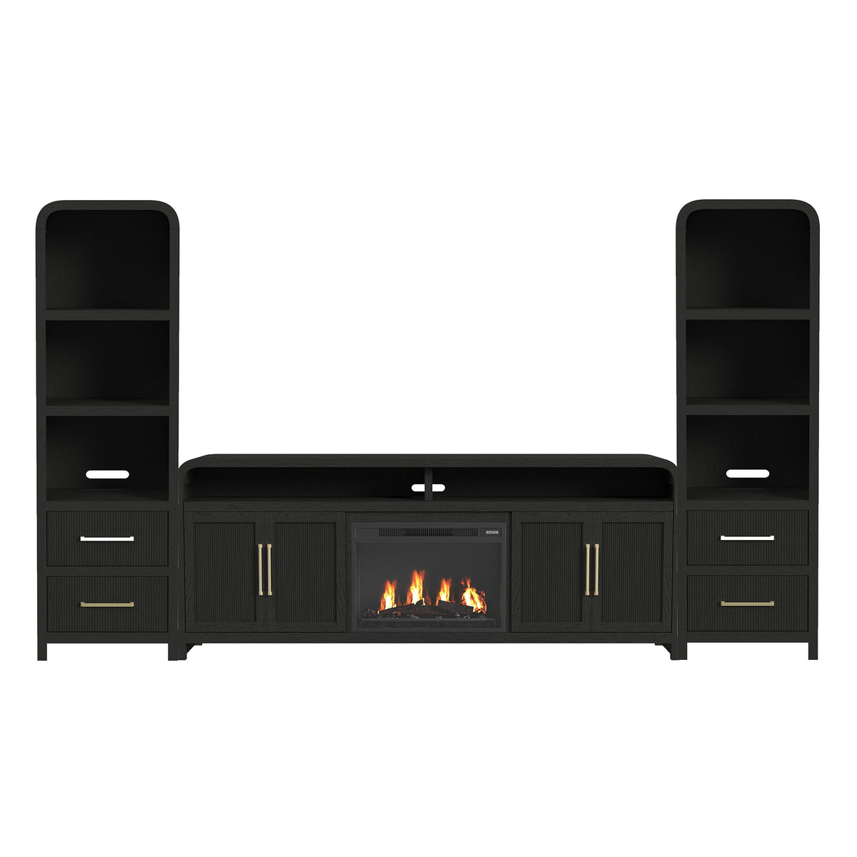 Ridgemont - 4 Piece Entertainment Unit With 82" TV Console