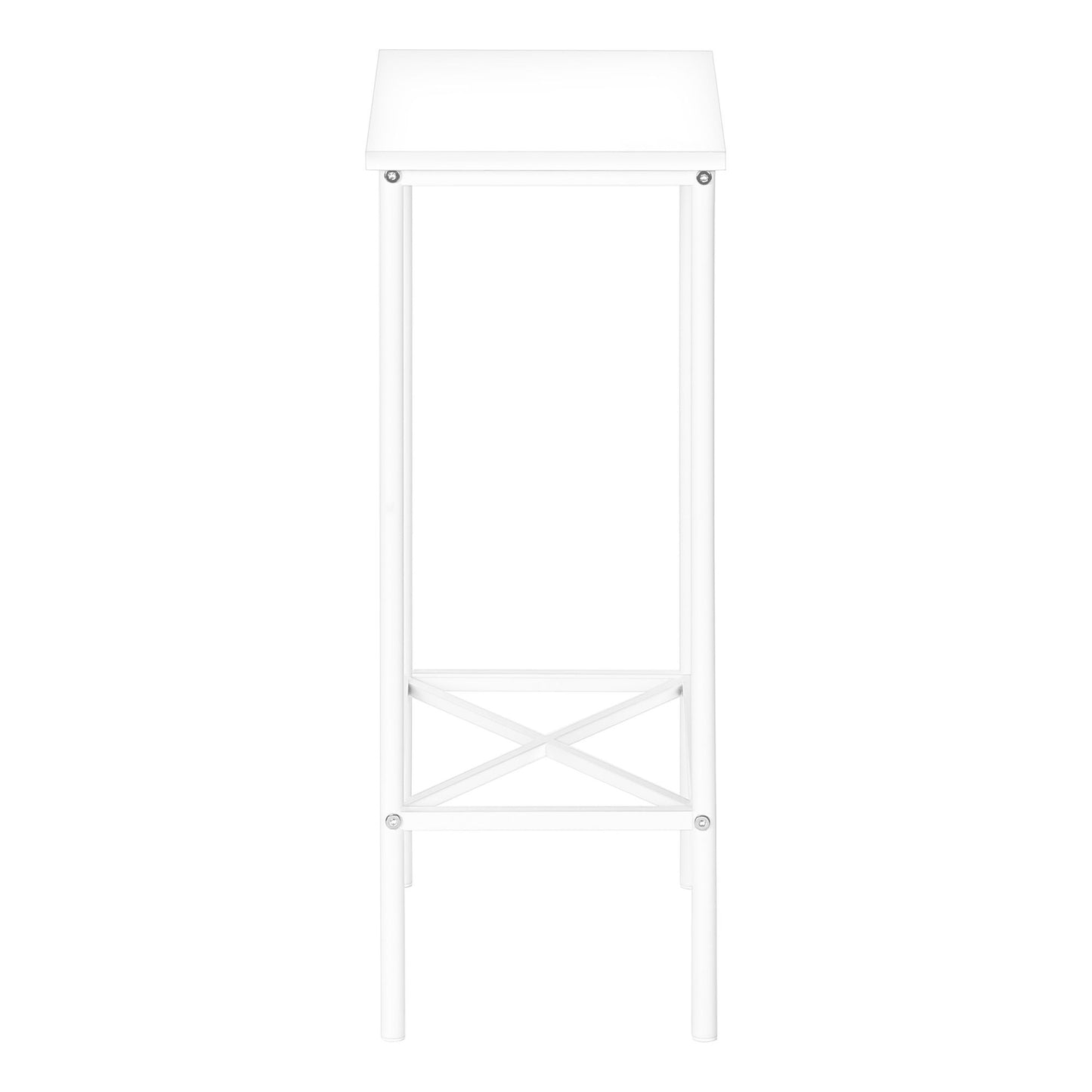 Accent Side Table, Narrow, Small, 2 Tier, Contemporary & Modern