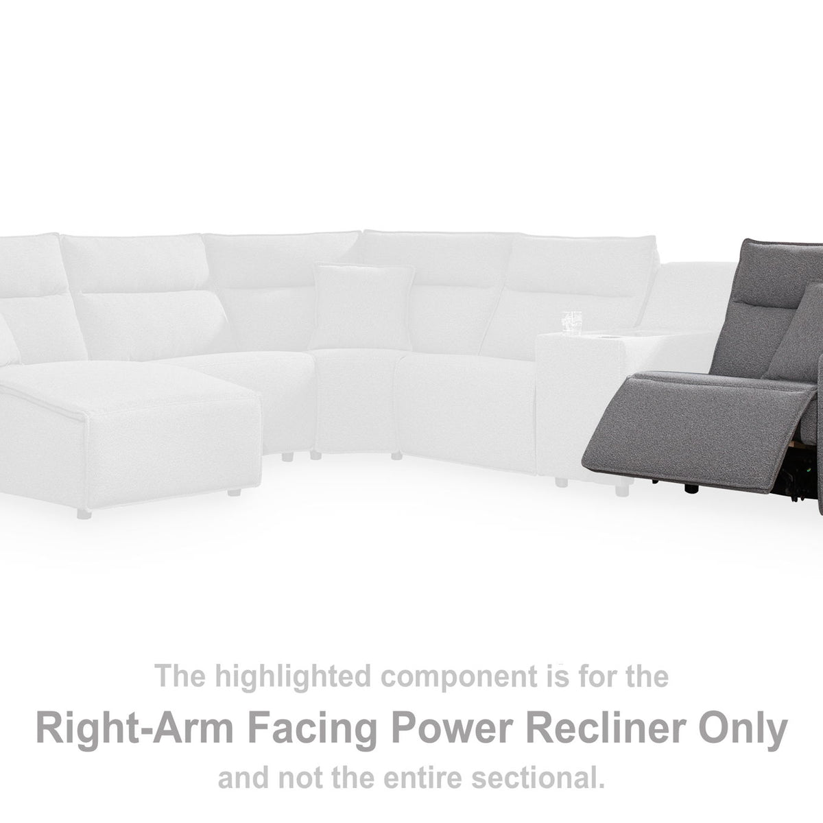 Modmax II - RAF Zero Wall Power Recliner - Salt And Pepper