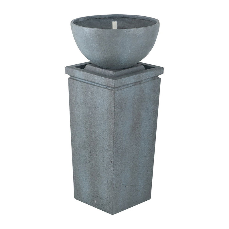 Zen Bowl Water Fountain, Outdoor Bird Feeder / Bath Fountains, Relaxing Water Feature For Garden