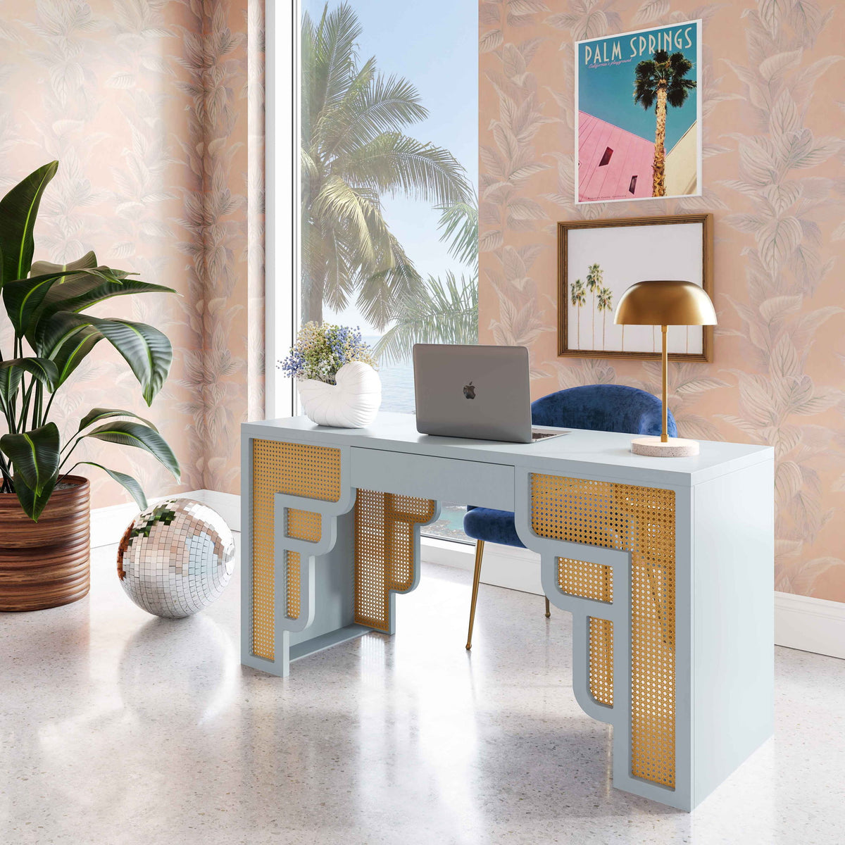 Suzie - Rattan Executive Desk