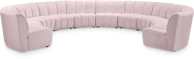 Infinity - 10 Piece Velvet Modular Sectional