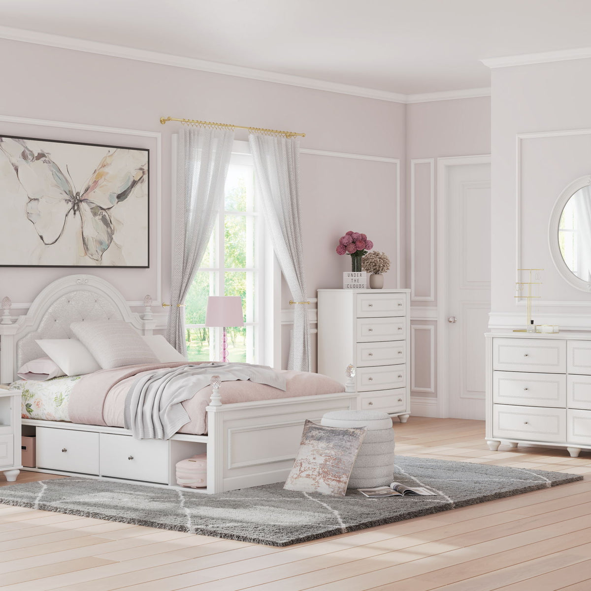 Kozlani - Five Drawer Chest - White