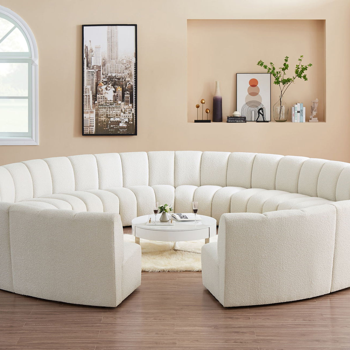 Infinity - 12 Piece Boucle Modular Sectional