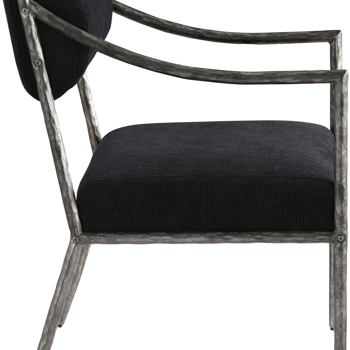 Bastille - Upholstered Dining Arm Chair (Set of 2) - Silver Frame