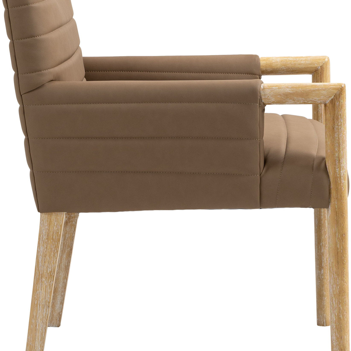 Aimee - Dining Arm Chair - Light Brown Legs