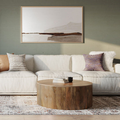 Millbury - Drum Coffee Table - Natural