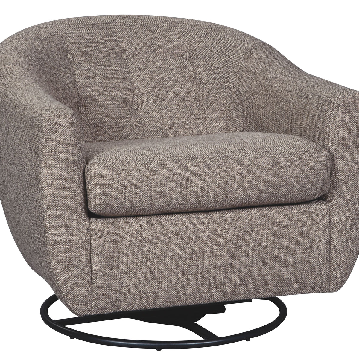 Upshur - Taupe - Swivel Glider Accent Chair