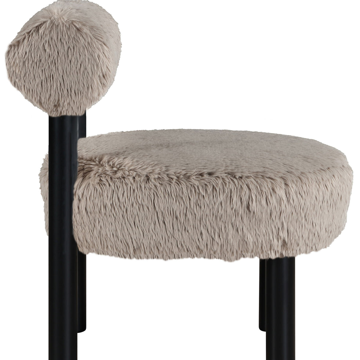 Ambre - Vegan Shearling Fabric Upholstered Accent Chair