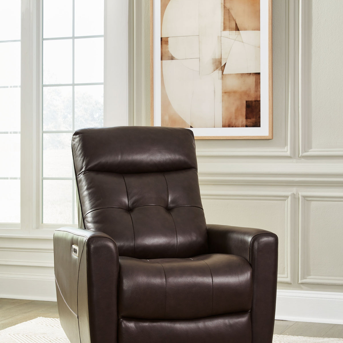 Pisgham - Power Recliner With Adj Headrest