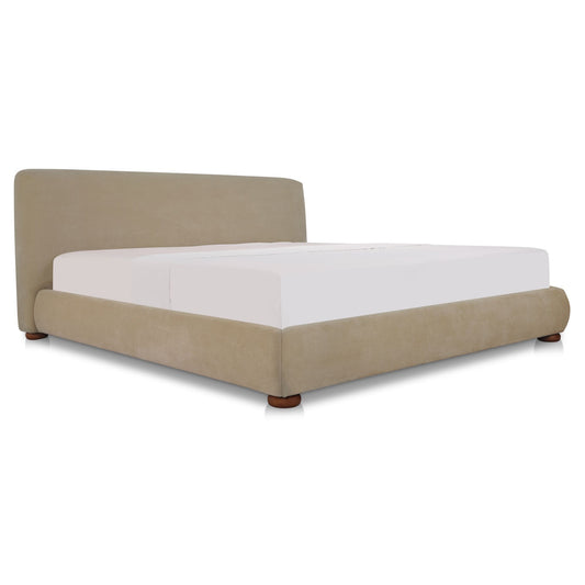 Beau - King Storage Bed - Warm Beige