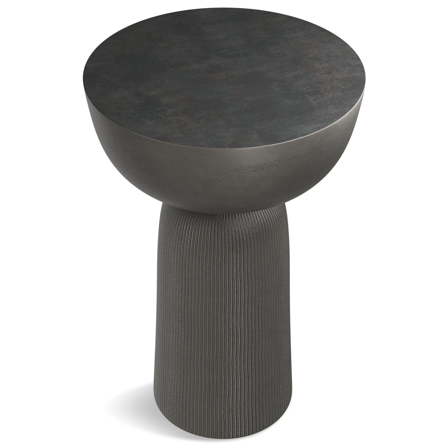 Hughes - Cast Aluminum Side Table - Black