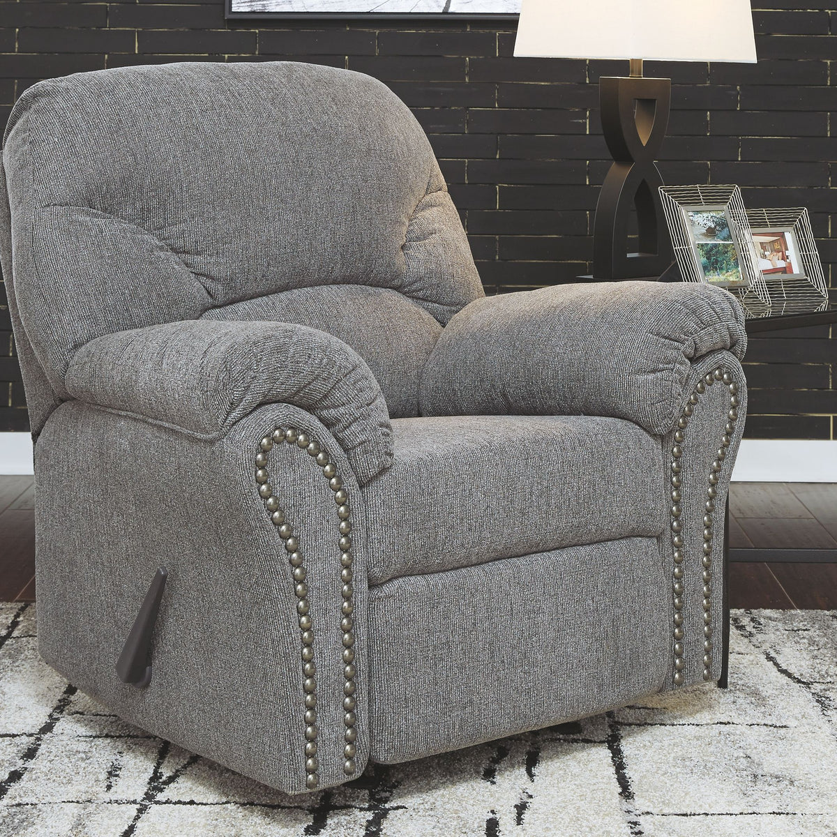 Allmaxx - Pewter - Rocker Recliner