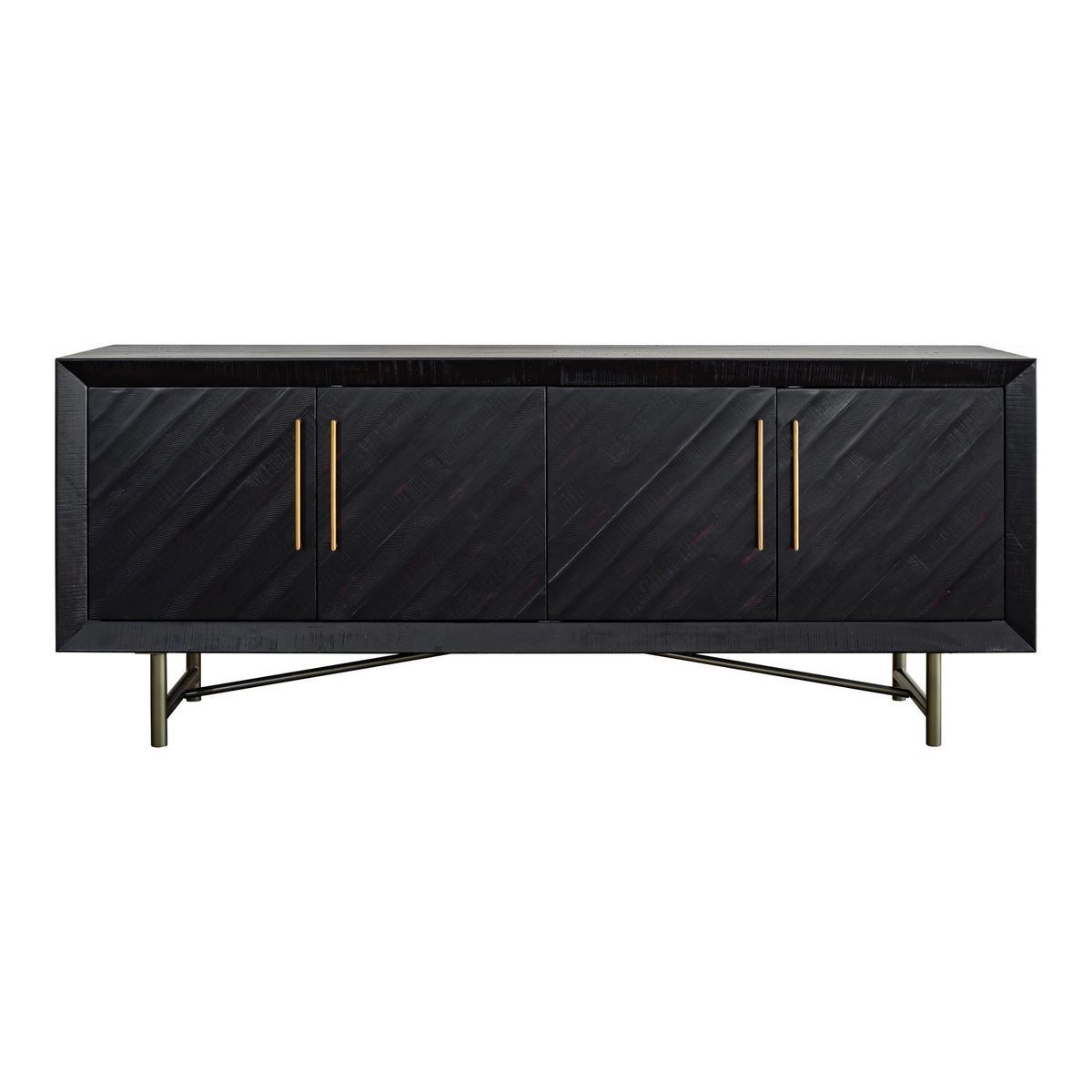 Sicily - 4 Door Sideboard - Black