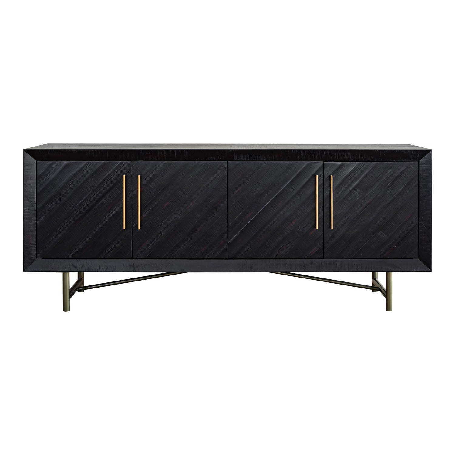 Sicily - 4 Door Sideboard - Black