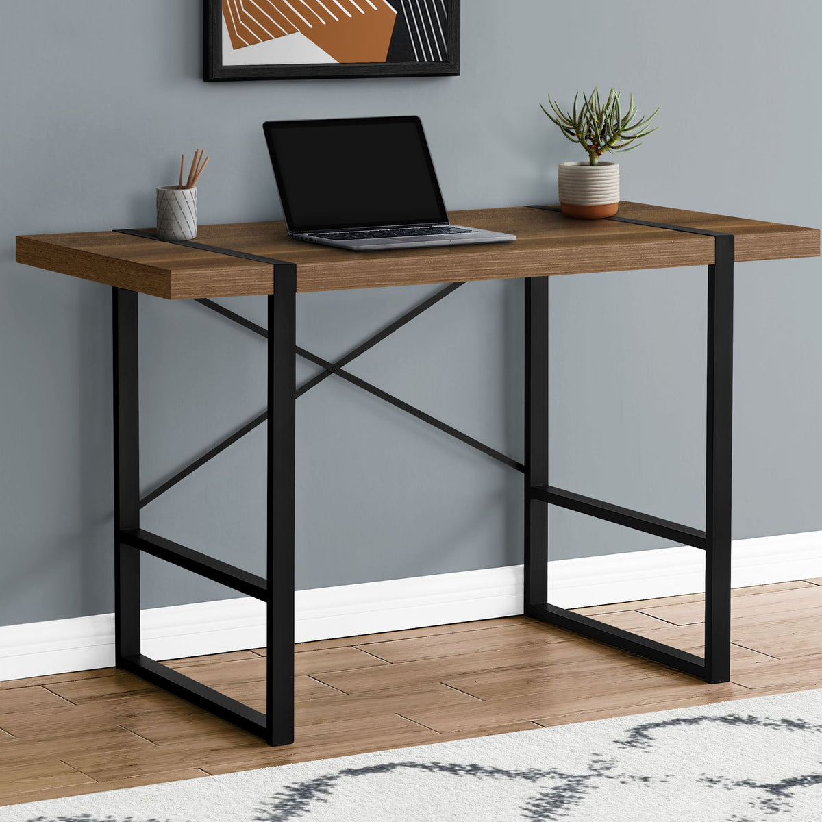 Computer Desk For Home Office, Laptop, Industrial Design