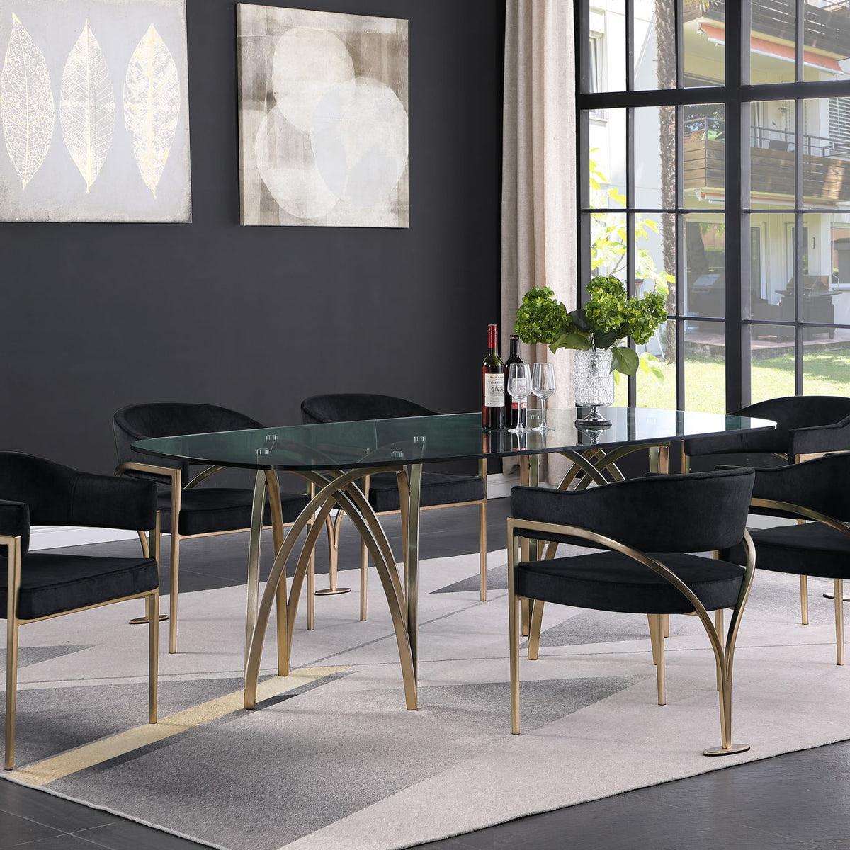 Madelyn - Dining Chair (Set of 2) - Brushed Brass