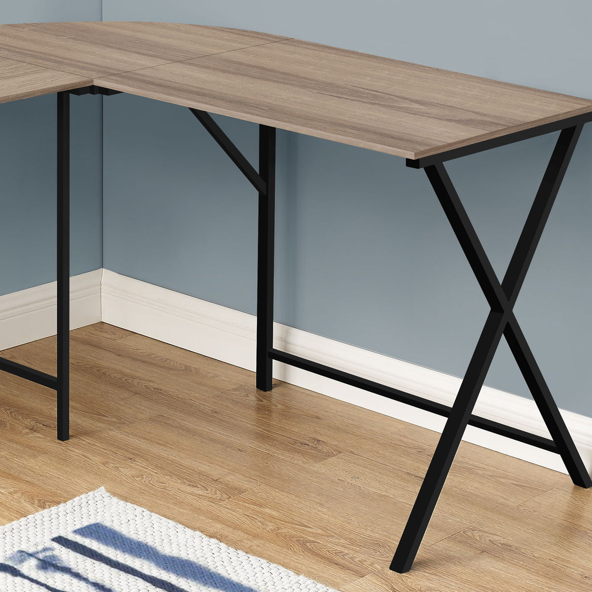 Computer Desk, Home Office, Corner, L Shape, Laptop, Contemporary / Modern