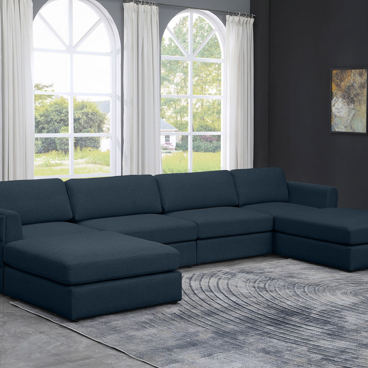 Beckham - 6 Piece Double Chaise Modular Sectional