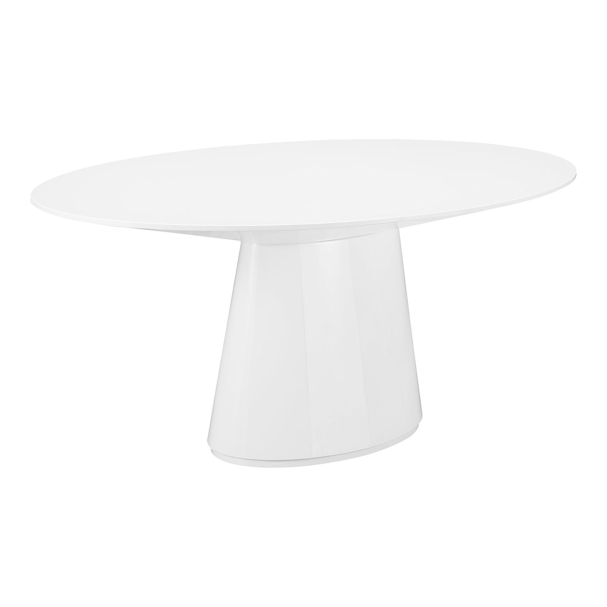 Otago - Oval Wood Dining Table - White