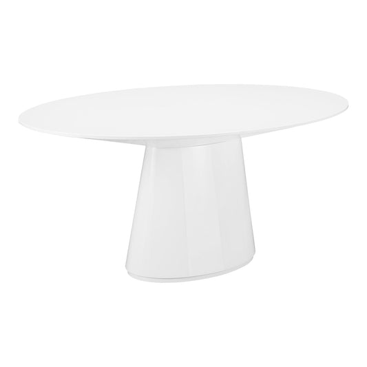 Otago - Oval Wood Dining Table - White