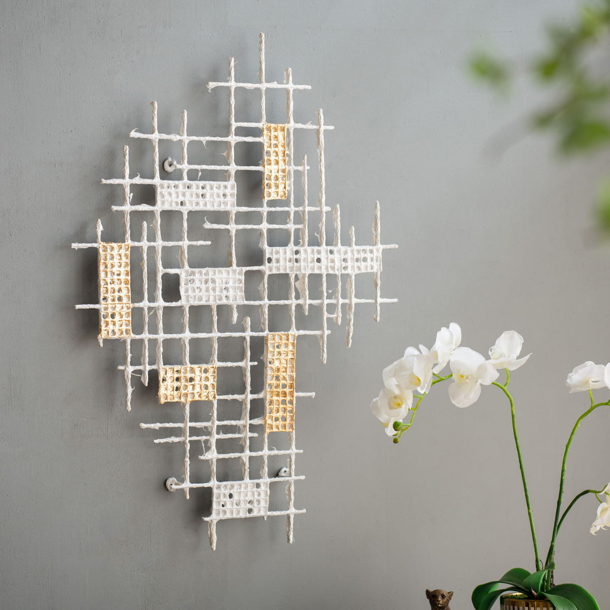 Wall Decor - White / Gold