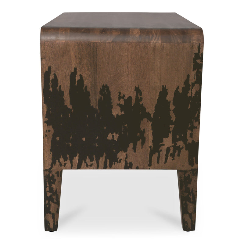 Iris - Nightstand - Distressed Black