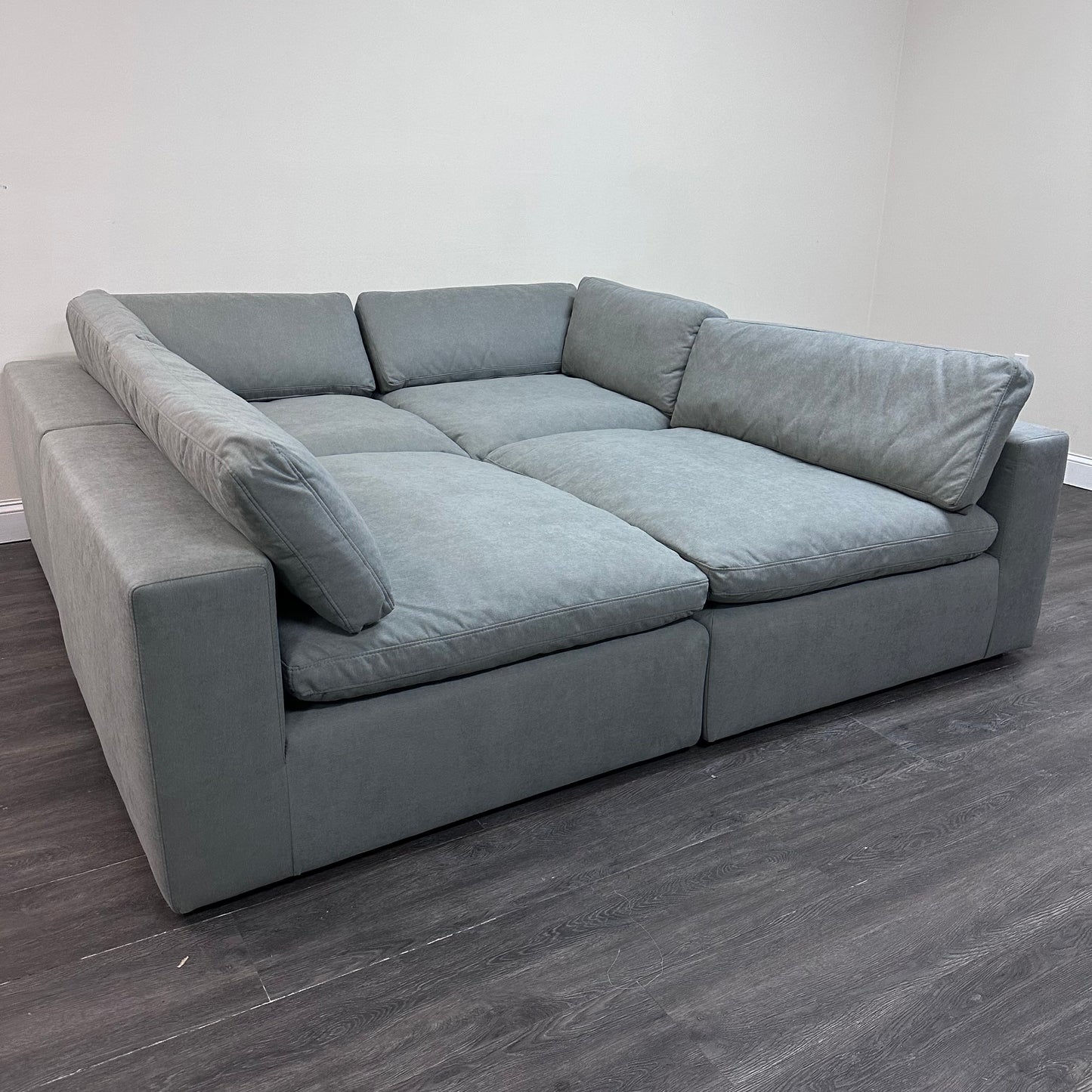 Gray "Dreamee" Cloud Couch Sectional