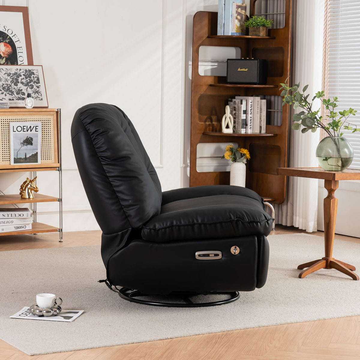 Power Recliner Swivel Glider USB Charger With Bluetooth Music Player, Sleep, Working, Game And Leisure