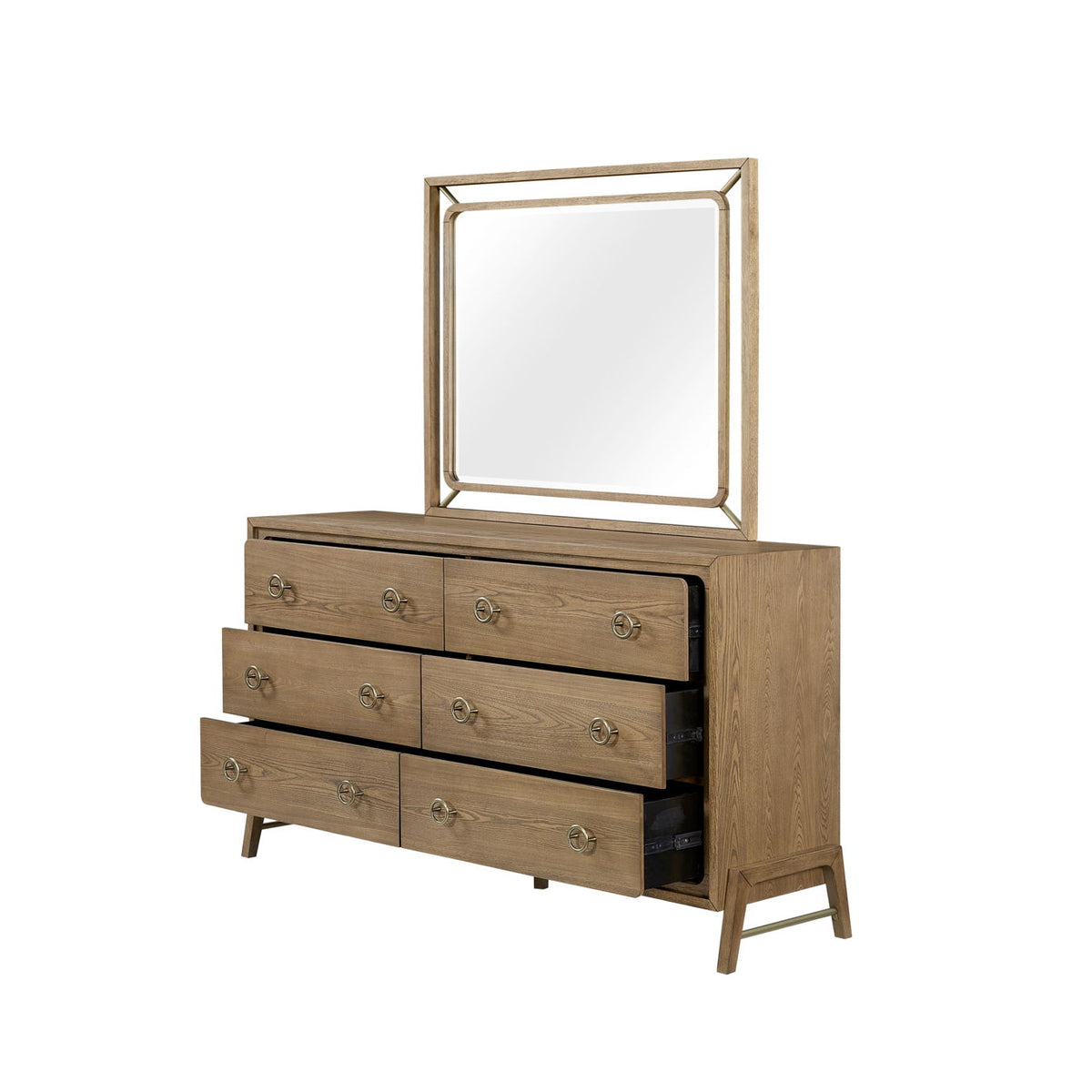 6 Drawer Dresser - Latte