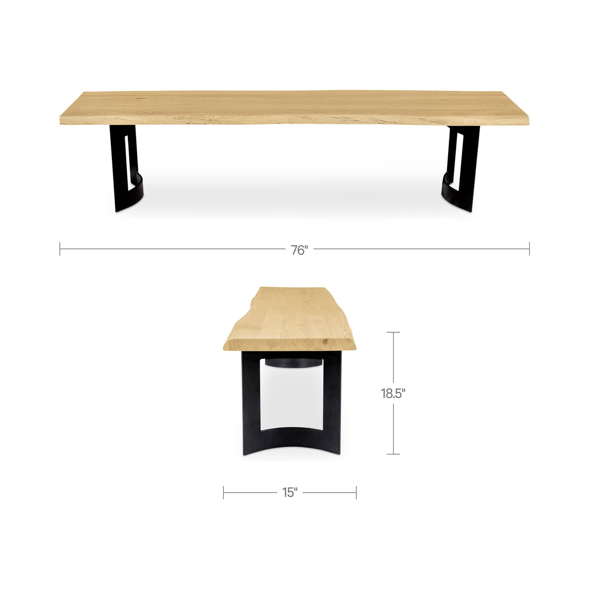 Bent - Bench Extra Small - Oak / Natural