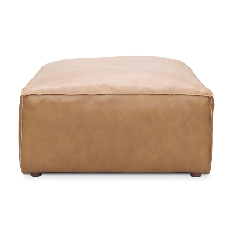 Form - Leather Ottoman - Sonoran Tan