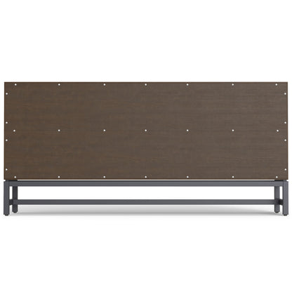 Banting - Low Wide Bookcase - Walnut Brown