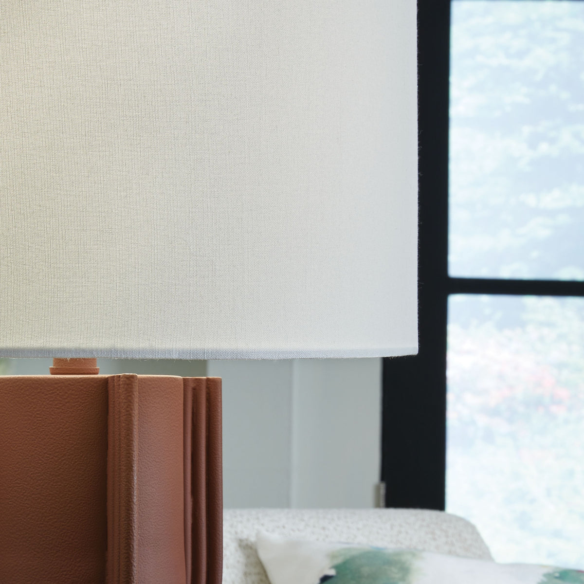 Rowandale - Brick Red - Metal Table Lamp