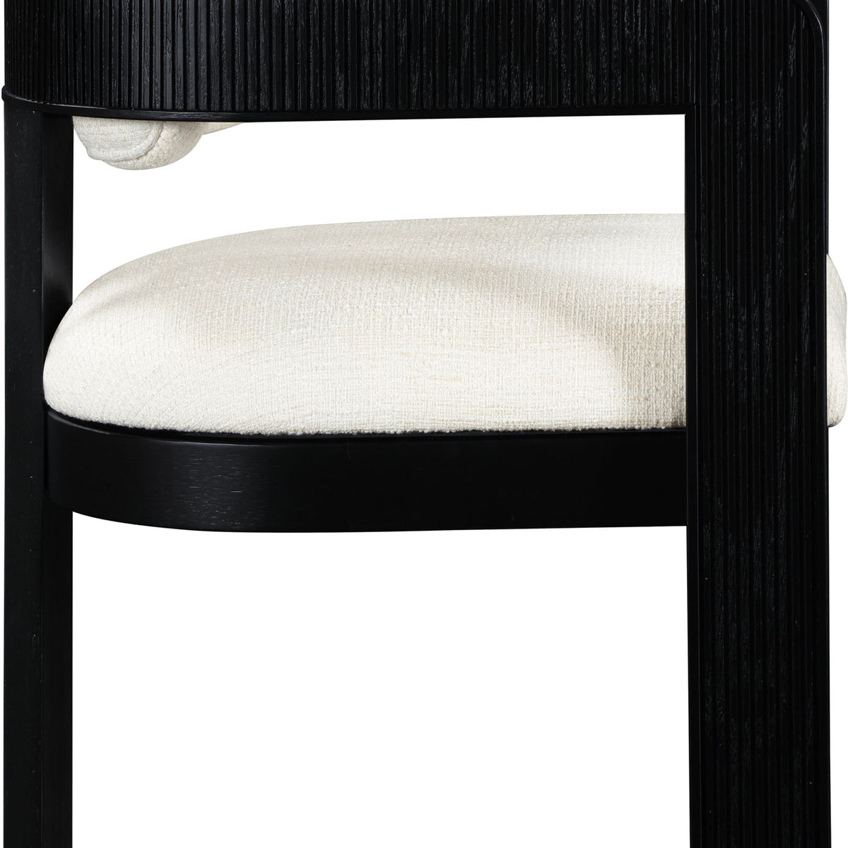 Sacha - Linen Dining Chair With Black Base (Set of 2)