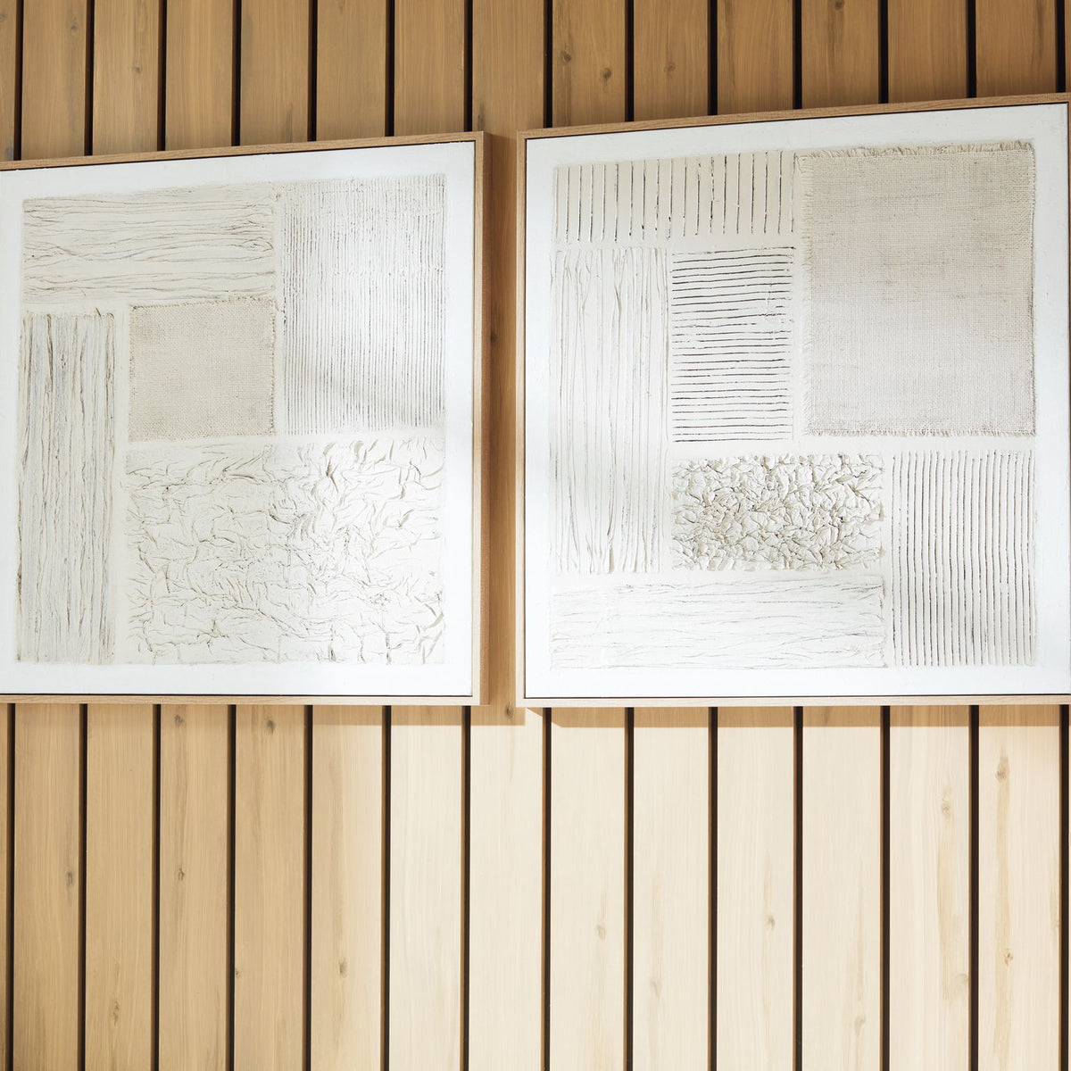 Andorfield - Wall Art Set (Set of 2) - Beige / Black / White