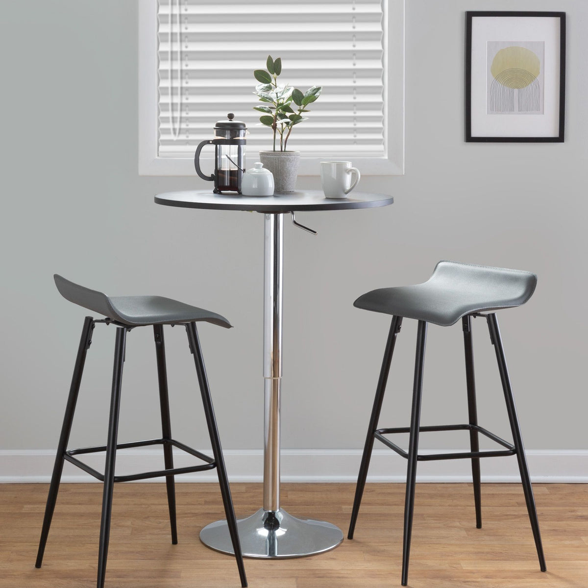 Ale - Contemporary Fixed-Height Bar Stool (Set of 2)