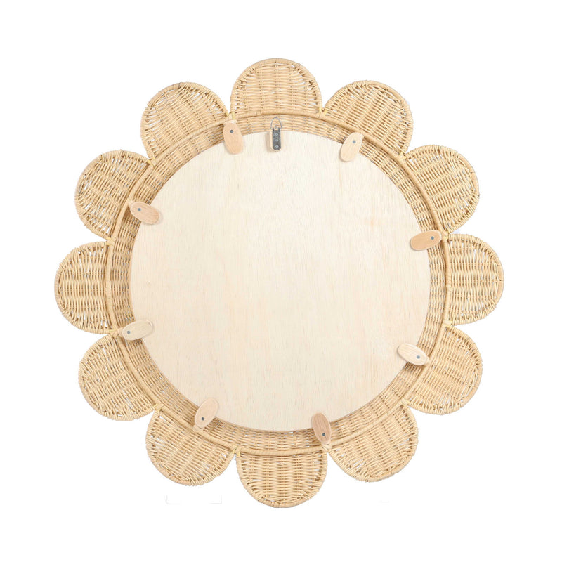 Coralie - Rattan Round Mirror