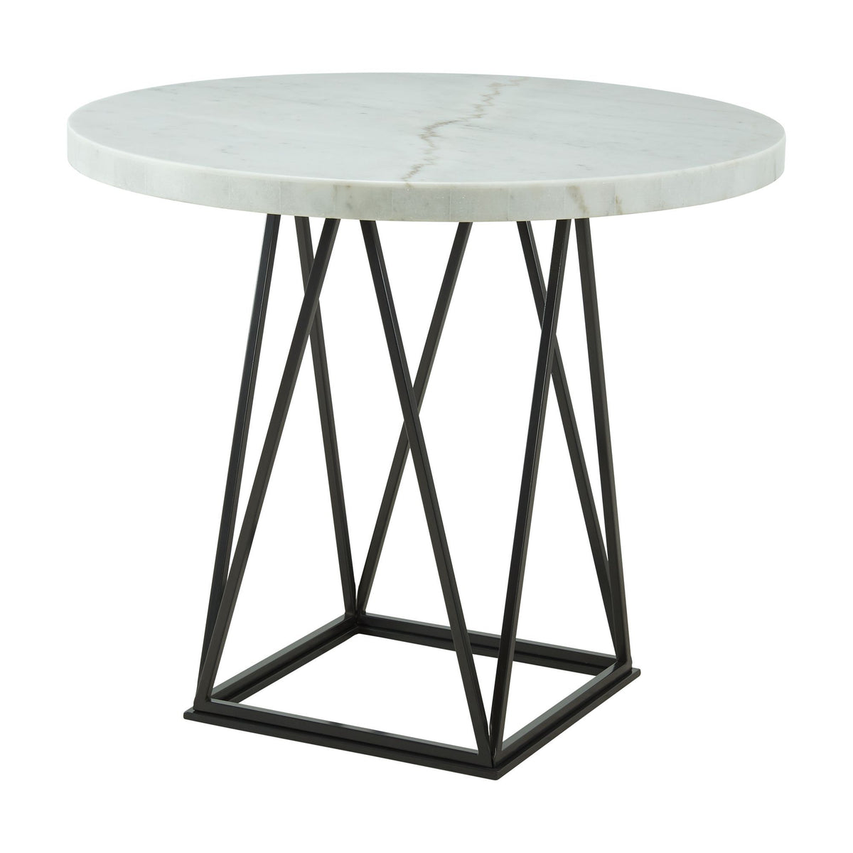 Riko - 5 Piece Counter Height Dining Set (Table & Four Chairs) - White