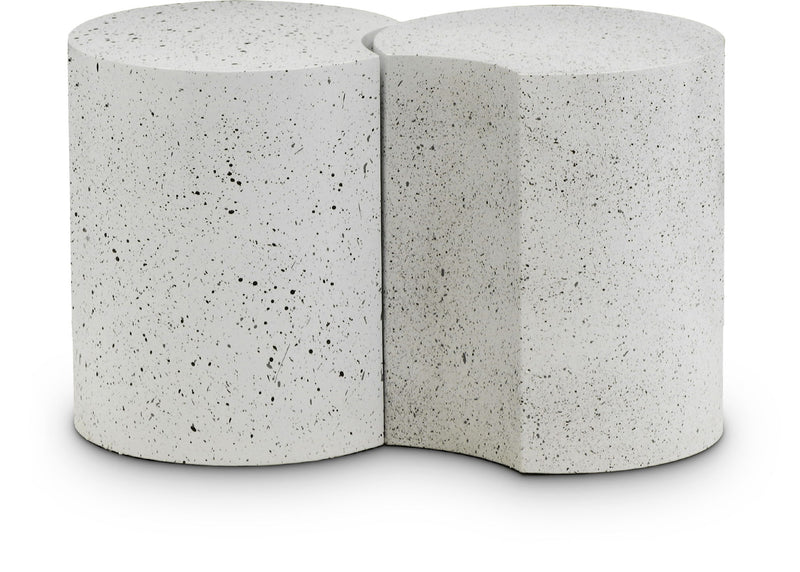 Dimple - 2 Piece Modular End Table - Terazzo Finish
