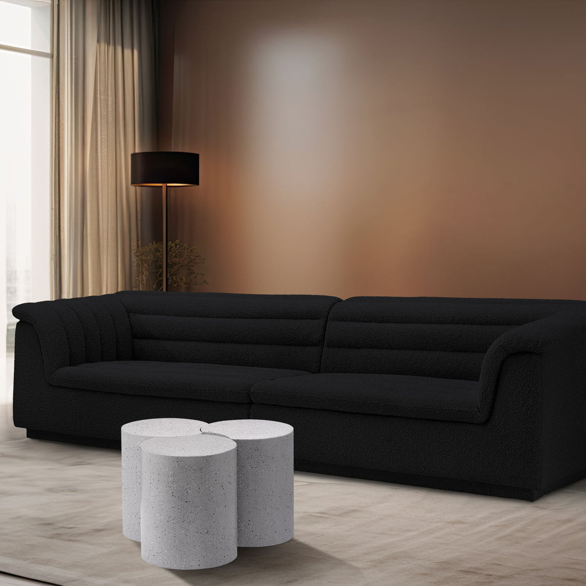 Dimple - 3 Piece Modular Coffee Table - Terazzo Finish