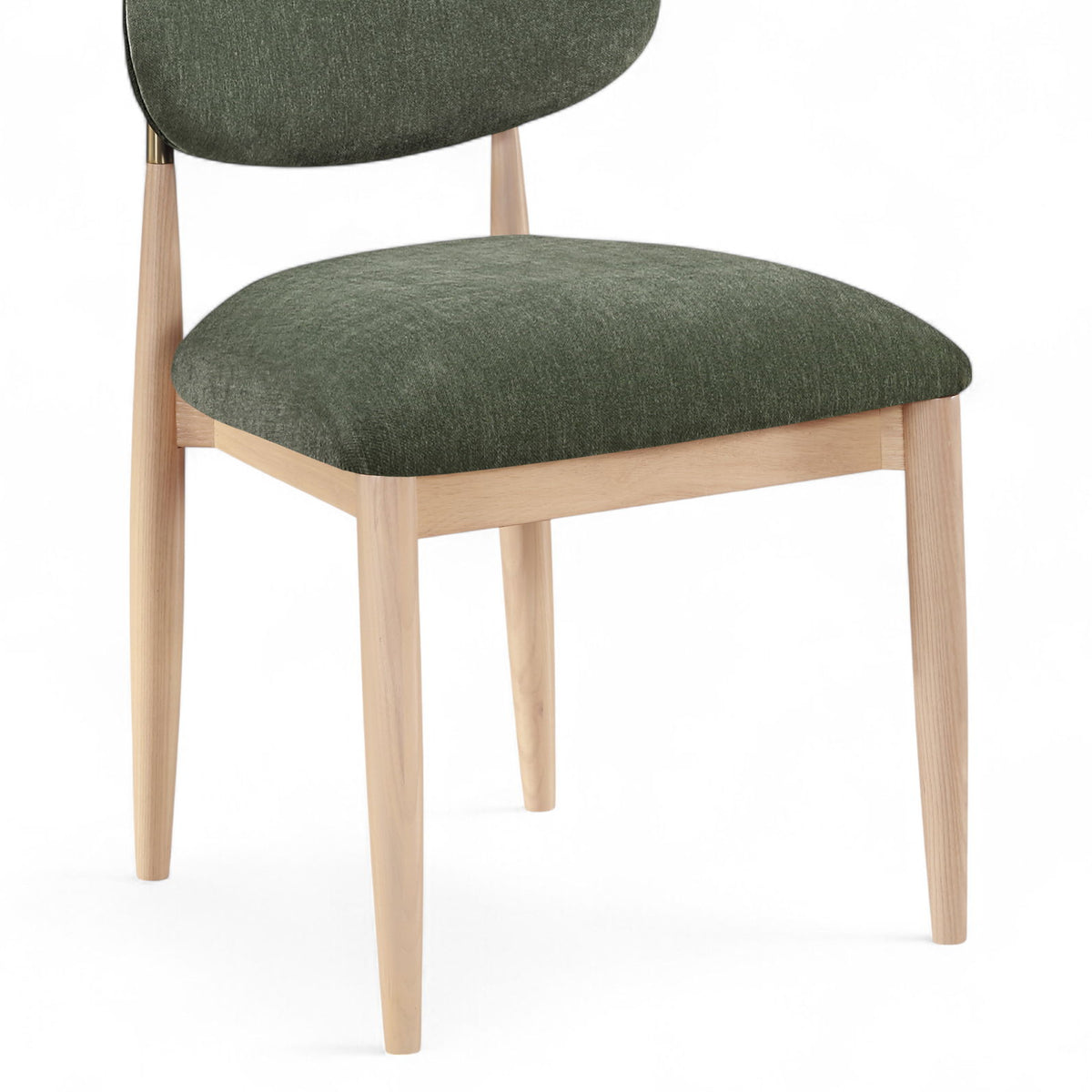 Riccio - Fabric Dining Side Chair (Set of 2) - Natural Frame