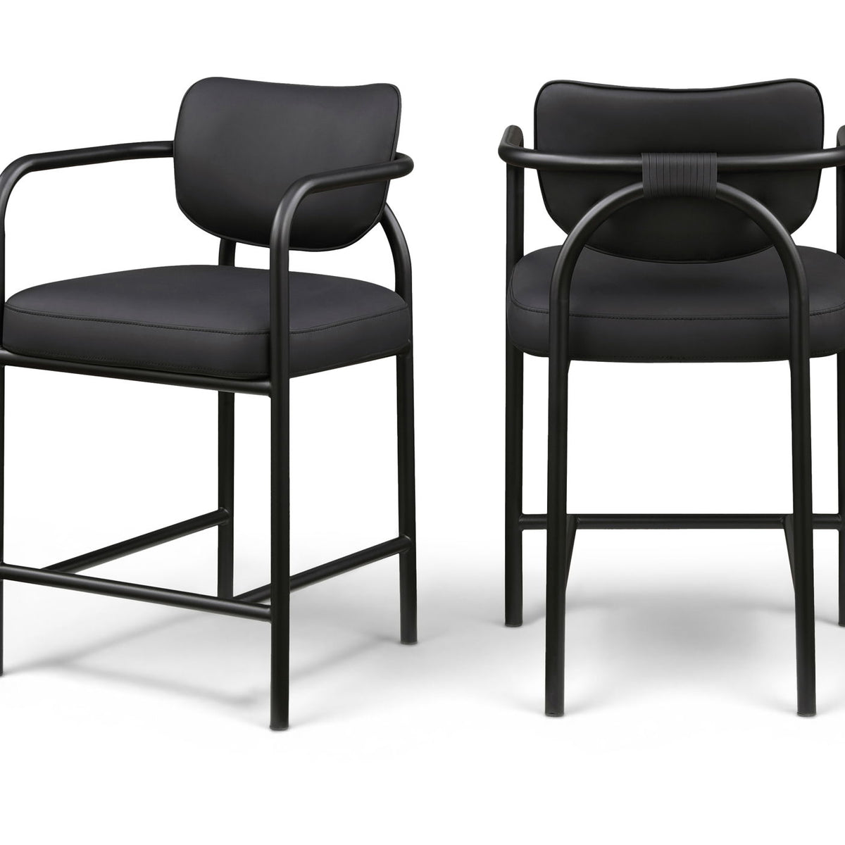Serava - Vegan Leather Upholstered Bar Stool