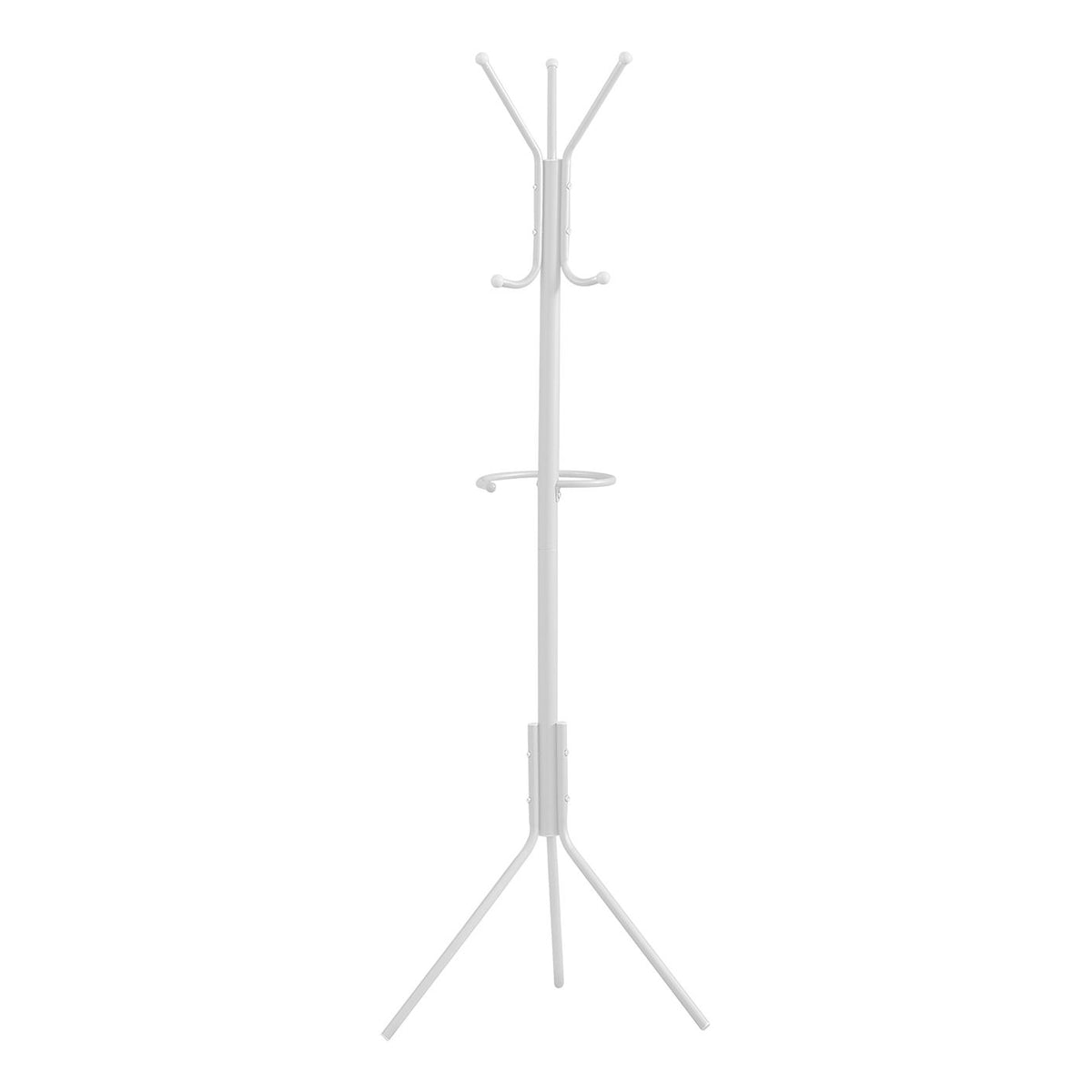 Coat Rack, Hall Tree, Free Standing, Hanging Bar, 6 Hooks, Entryway, Contemporary & Modern